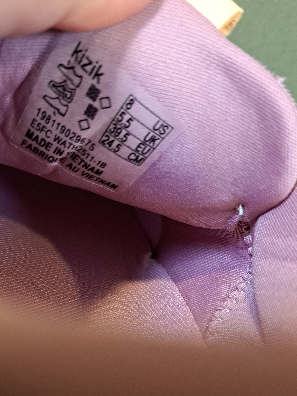 Kizik Athens 2 Sneaker - Color: Lilas/Thistle - Size: Women 8 - Picture 9 of 11